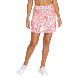 Sugar Rush Collection: Gaia Zebra Swirl Pleated 18&quot; Skort