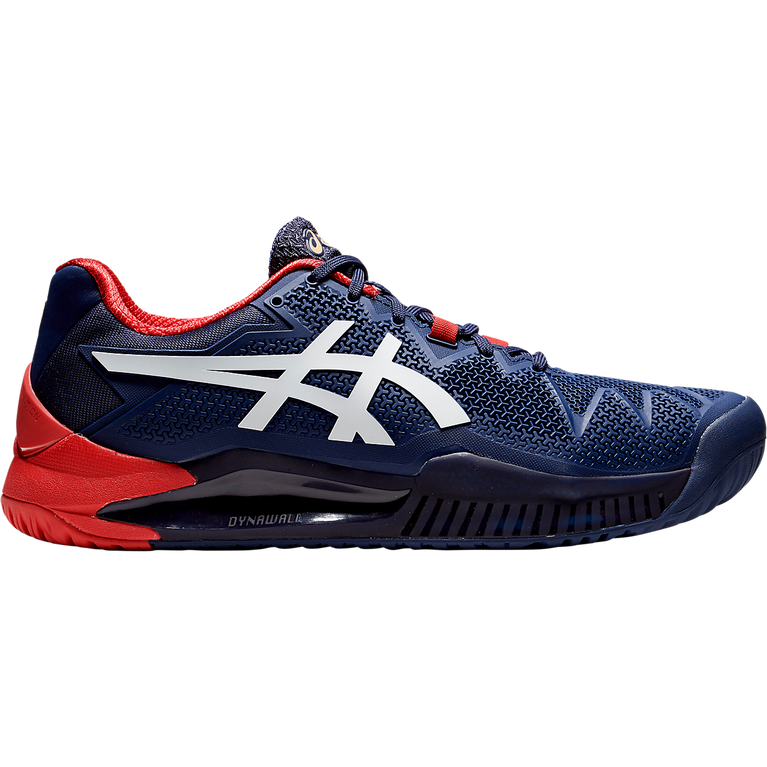 Asics GEL RESOLUTION 8 Men's Tennis Shoes Navy/Red PGA TOUR Superstore