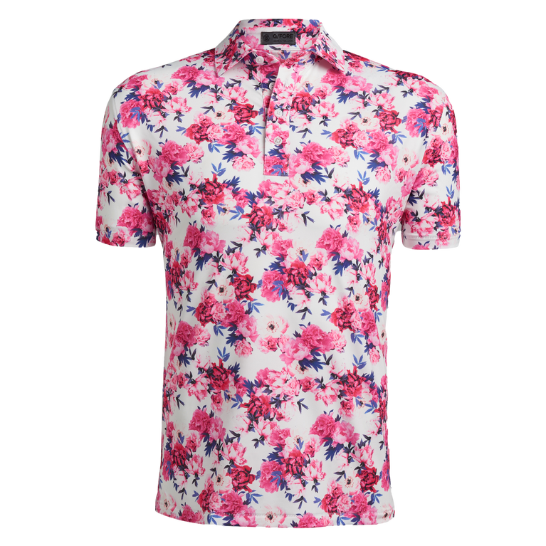 Photo Floral Tech Jersey Slim Fit Polo