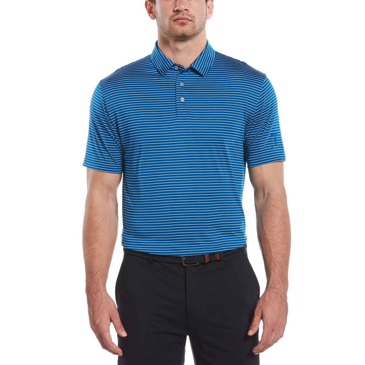 PGA TOUR Feeder Stripe Short Sleeve Golf Polo Shirt | PGA TOUR Superstore
