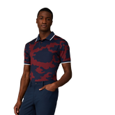 Alternate View 1 of Exploded Camo Rib Collar Tech Jersey Slim Fit Polo