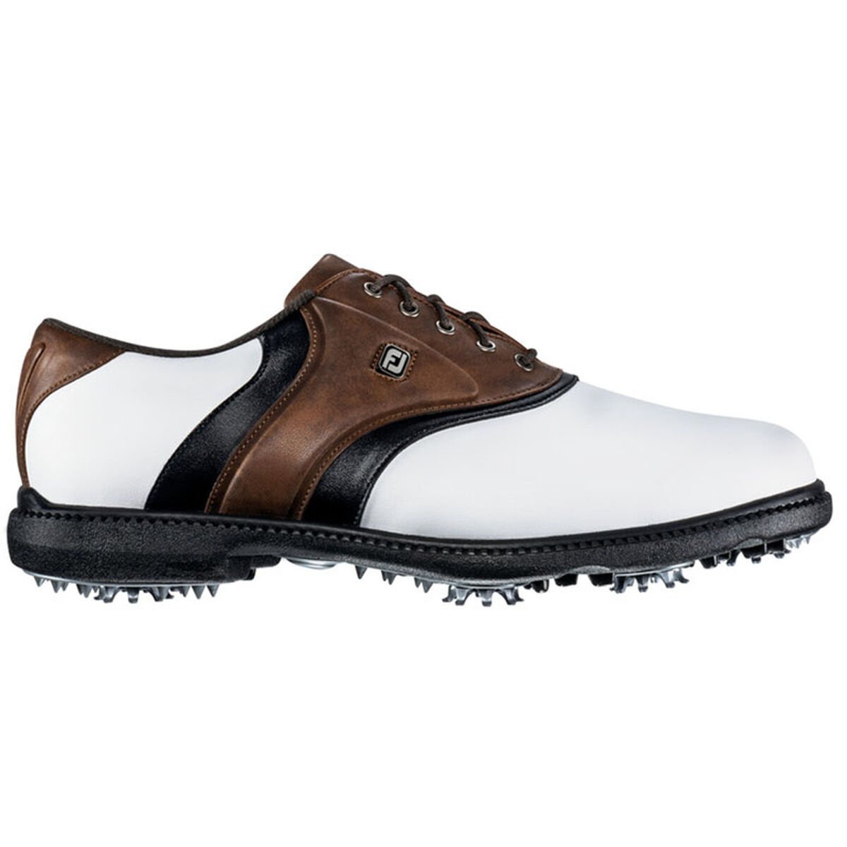 풋조이 맨 골프화 FootJoy Originals Mens Golf Shoe - Whit,White/Brown