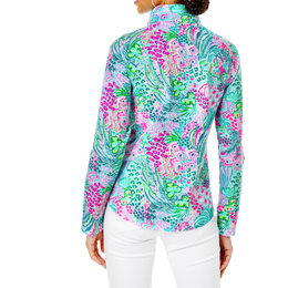 Banana Split Skipper Round Hem Quarter Zip Popover