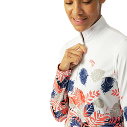 Fredrica Floral Quarter Zip Pull Over