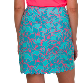 Alternate View 7 of Mint Julep Collection: Floral Print Long Scalloped 16.5&quot; Skort