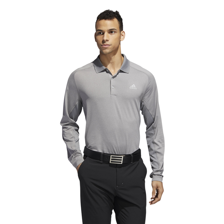 adidas Ultimate Long Sleeve Solid Polo Shirt | PGA TOUR Superstore