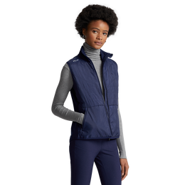 Quilted-Front Coolwool Full-Zip Vest