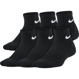 Nike Kids Performance Cushioned Quarter Training Socks &#40;6 Pair&#41;