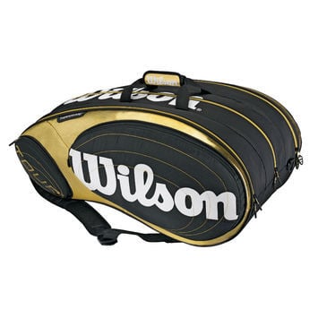 TOUR 15 Pack Bag -Black/Gold by Wilson