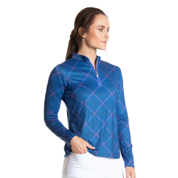 Paisley Park Collection: Glen Plaid Quarter Zip Pull Over