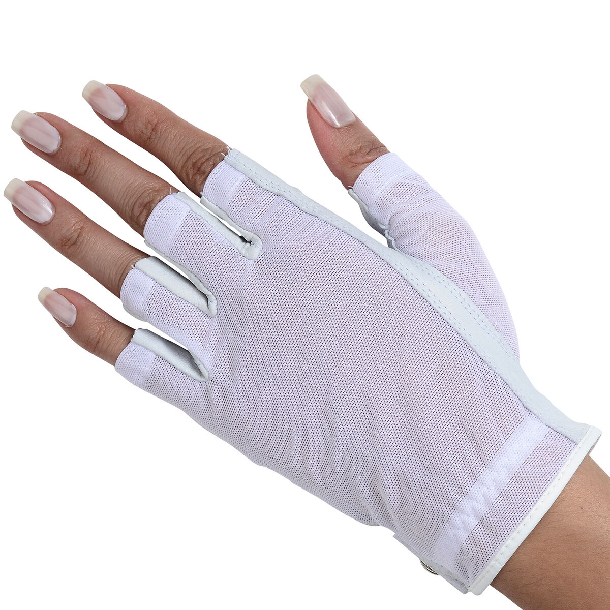 Lady Classic Women's Solar Tan Half Golf Glove White PGA TOUR