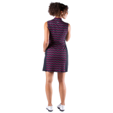 Alternate View 2 of Empower Collection: Lenice Geo Print Sleeveless Dress