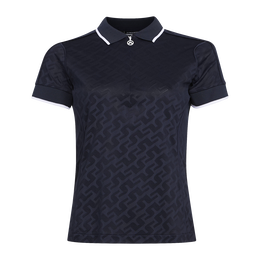 Galiah Jacquard Short Sleeve Polo Shirt