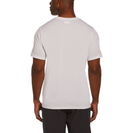 Pin Hole Mesh Men&#39;s Crew Neck Tee Shirt