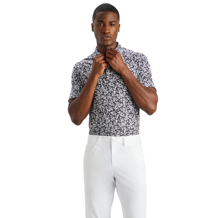 MINI FLORAL TECH JERSEY POLO