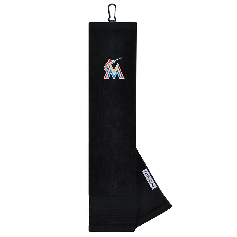 Team Effort Miami Marlins Tri-fold Embroidered Towel