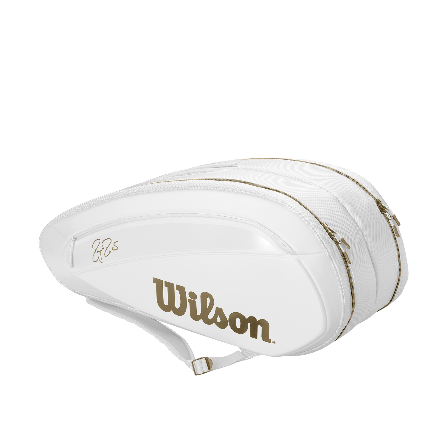 Wilson Federer DNA 12 Pack Tennis Bag White/Gold