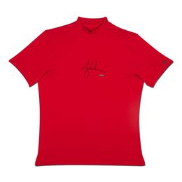 Tiger Woods Autographed Nike Red Vapor Dry Mock Turtleneck