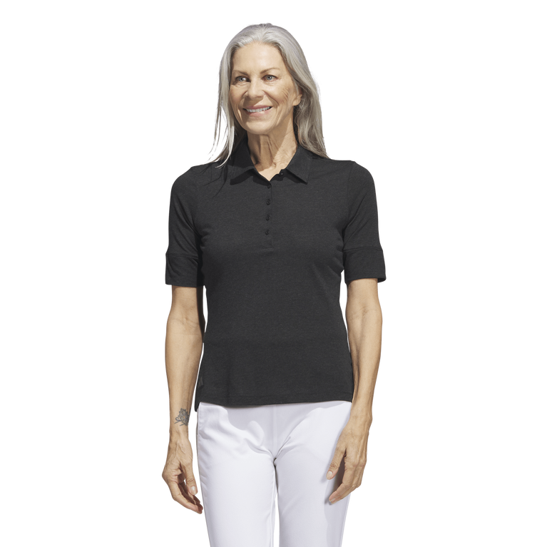 adidas Melange Elbow Sleeve Polo Shirt PGA TOUR Superstore