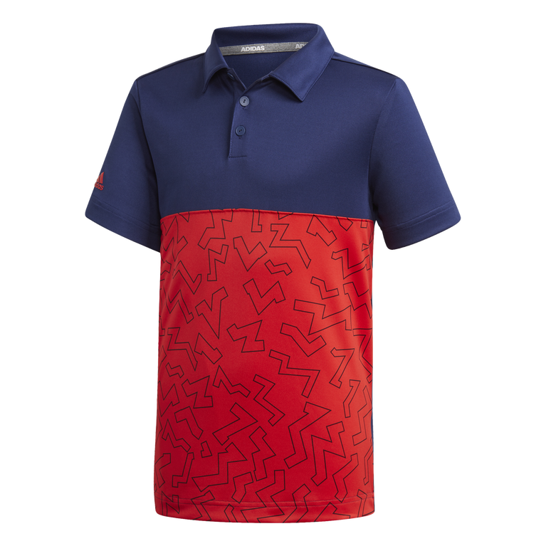 adidas Boys Graphic Block Polo Shirt PGA TOUR Superstore