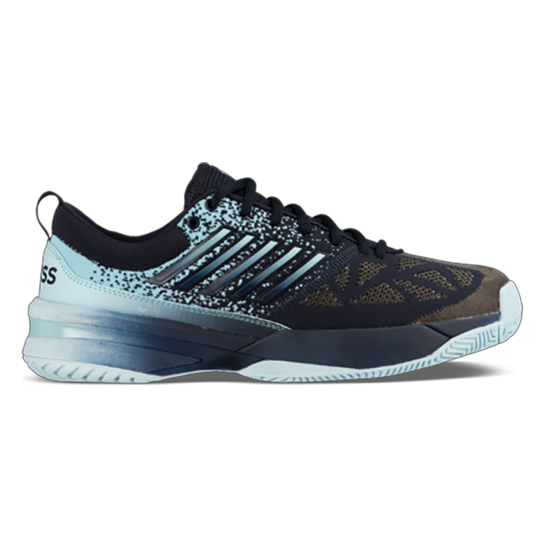 K-Swiss Knitshot Men's Tennis Shoe - Black/Blue | PGA TOUR Superstore