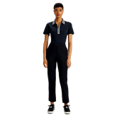 Alternate View 2 of Rib Collar Silky Tech Short Sleeve Polo Shirt