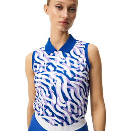 Annie Zebra Logo Sleeveless Polo Shirt