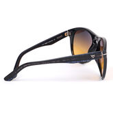 Alternate View 1 of EOS Black and Plaid European Wayfarer Sunglasses