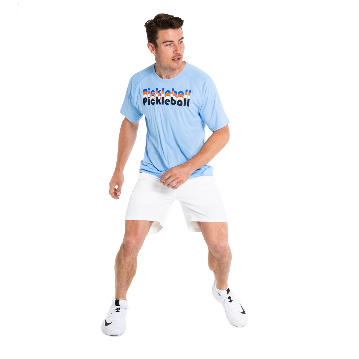 Court Haley Pickleball Stack Retro Men's Crew Neck TShirt PGA TOUR