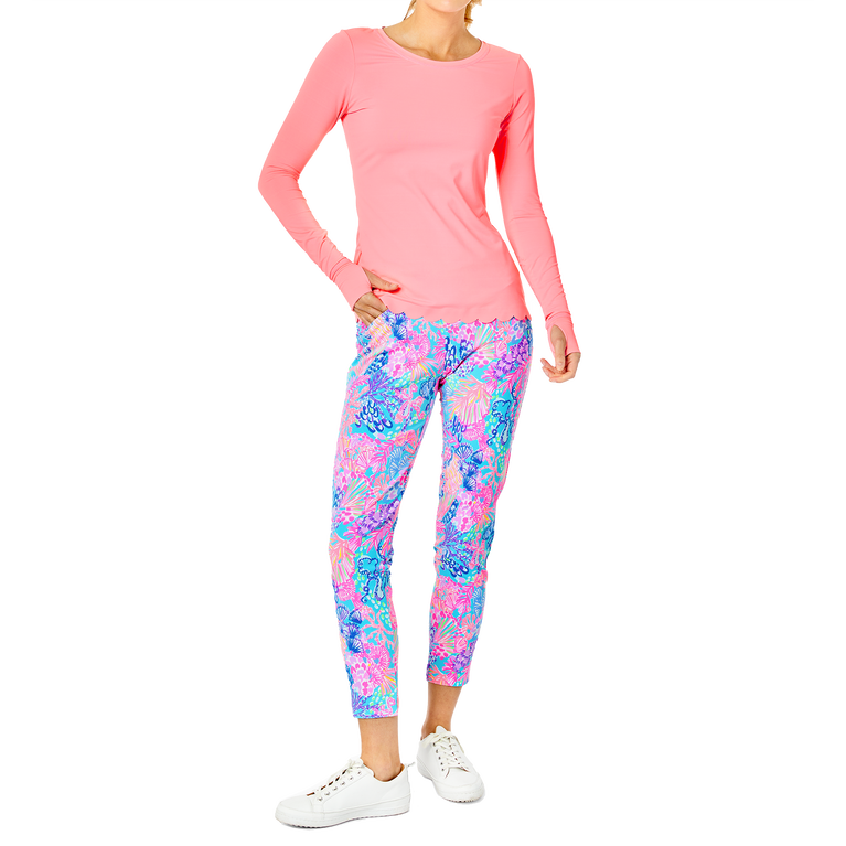 Renay Scallop Sunguard Long Sleeve Top