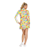 Alternate View 11 of Fun in the Sun Floral Star Burst Quarter Zip Pull Over