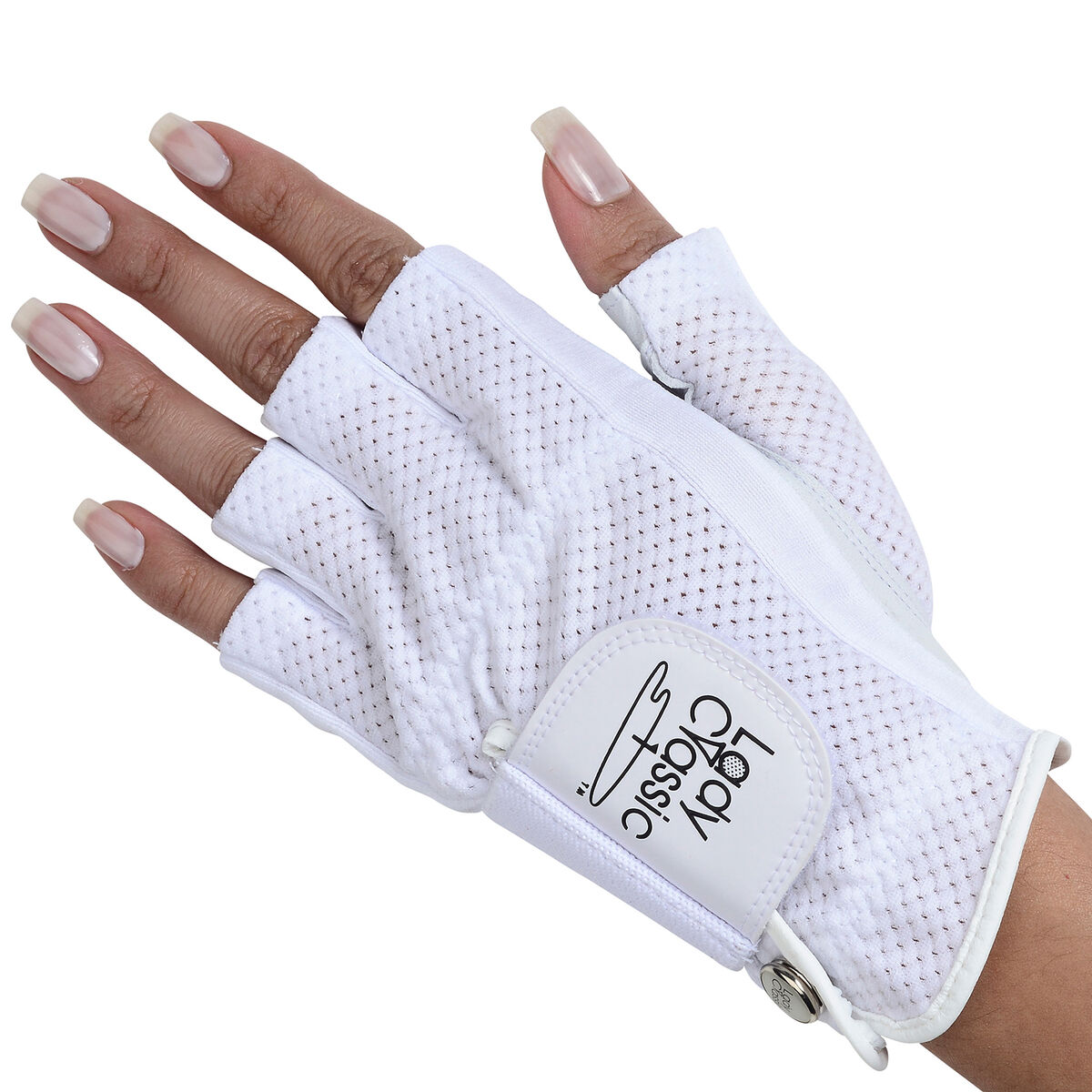 Lady Classic Women's Half Mesh Golf Glove White PGA TOUR Superstore