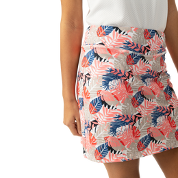 Flair Floral 18&quot; Pull-On Skort