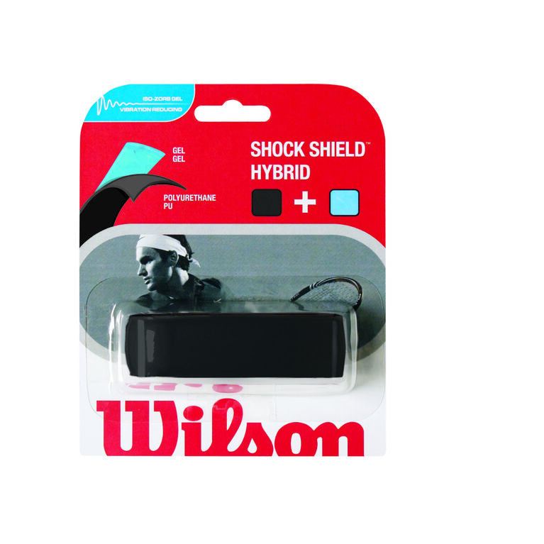 Shock Shield Hybrid Grip (Black) by Wilson Shop Quality Wilson Tennis Grips PGA TOUR Superstore