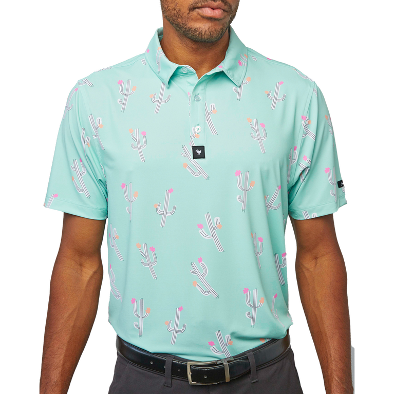 Bad Birdie Cactilicious Short Sleeve Polo PGA TOUR Superstore