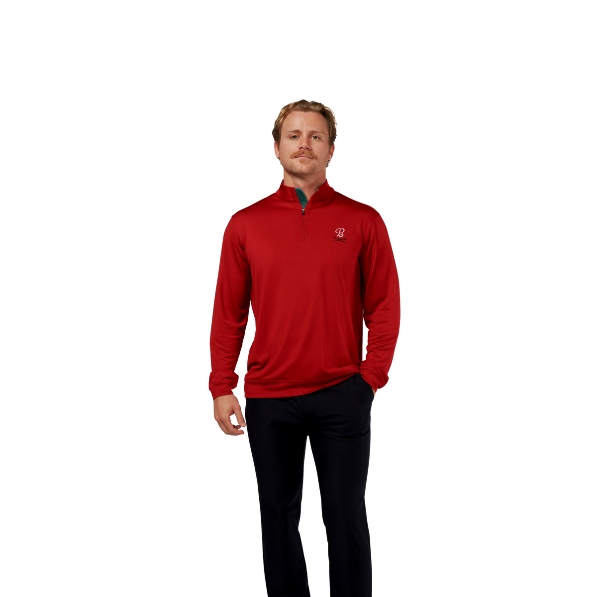 Barstool Sports Red Holiday Quarter Zip PGA TOUR Superstore