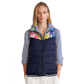 Insulated Water-Repellent Reversible Quilted Vest