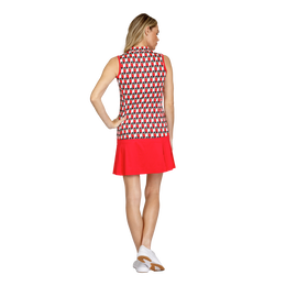 Desert Blooms Collection: Justiana Santorini Geo Sleeveless Top