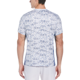 Alternate View 1 of White Pieced Printed Short Sleeve Men&#39;s Tee Shirt