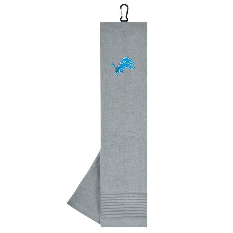 Team Effort Detroit Lions Face/Club Tri-Fold Embroidered Towel
