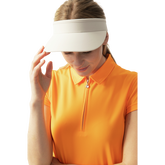 Wild Nature Collection: Macy Candied Orange Short Sleeve Polo Shirt