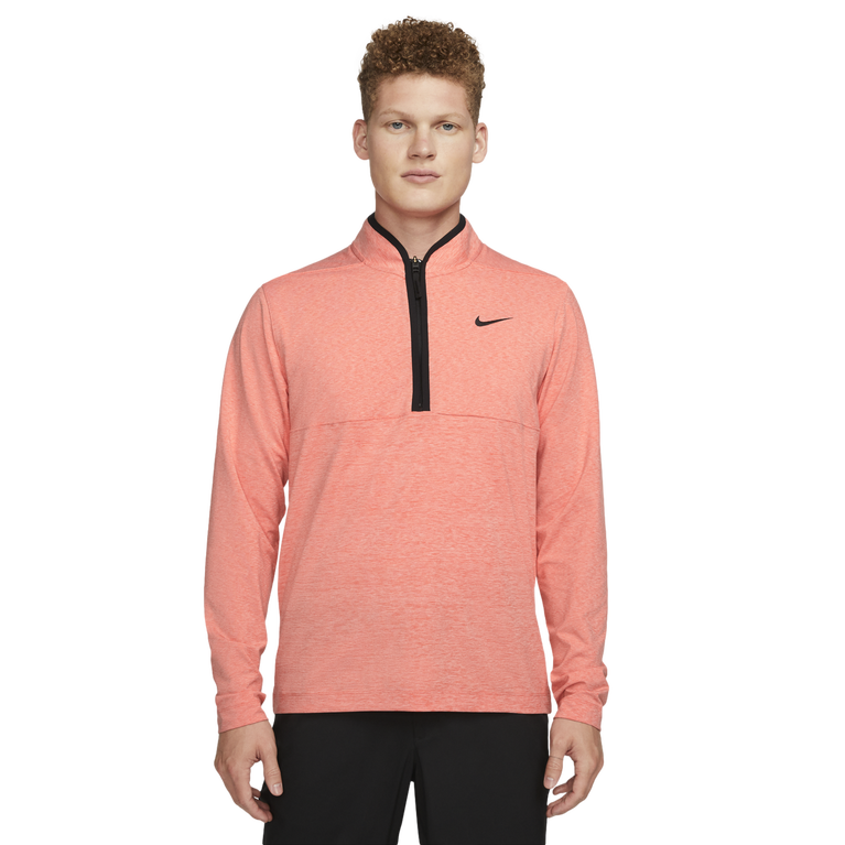 Dri-FIT Victory Men&#39;s Quarter-Zip Heathered Jersey Golf Top