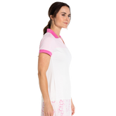 Alternate View 1 of Dahlia Dreams Collection: Colorblock Short Sleeve Polo Shirt