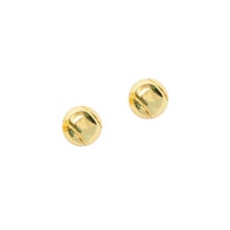 Gold Tennis Ball Earrings