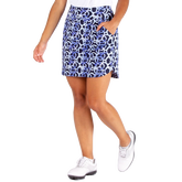 Alternate View 1 of Marina Blue Collection: Lindee Print 17&quot; Knit Skort