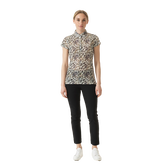 Alternate View 1 of Wild Nature Collection: Arielle Mesh Short Sleeve Polo