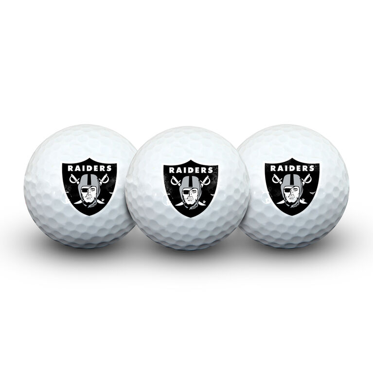Team Effort Oakland Raiders Golf Ball 3 Pack