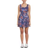 Abstract Floral Splatter Printed Women&#39;s Tennis Dress