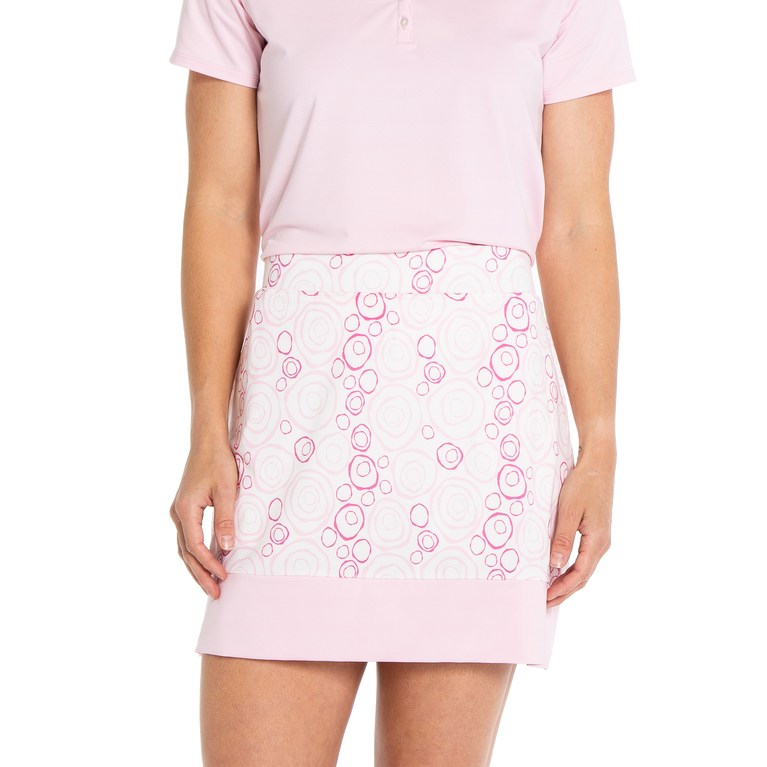 Dahlia Dreams Collection: Rose Print Pull-On 17&quot; Skort