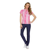Soaring Symphony Collection: Dasha Spotted Short Sleeve Top